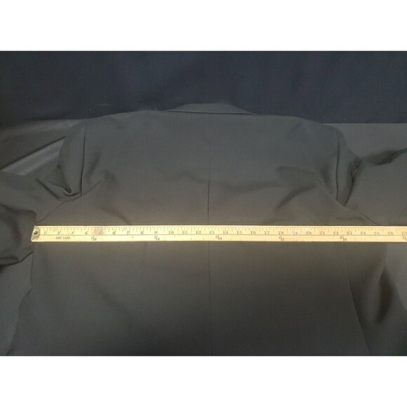 Victorio Couture Blazer Black 3 Button Polyester Sport Coat Jacket Size 48R Vntg - Picture 7 of 8